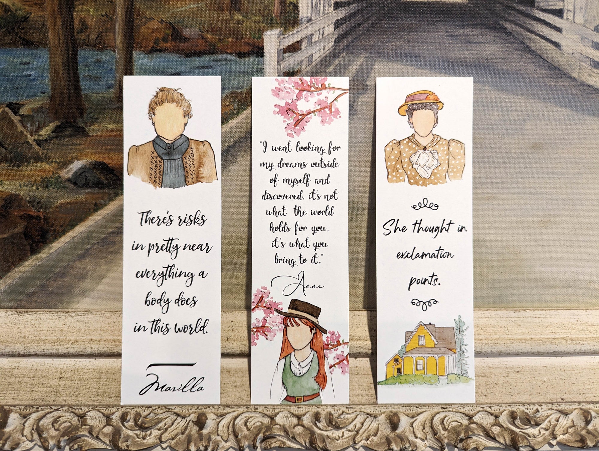 Anne of Green Gables Set of 3 Bookmarks (Anne, Marilla & Rachel Lynde)