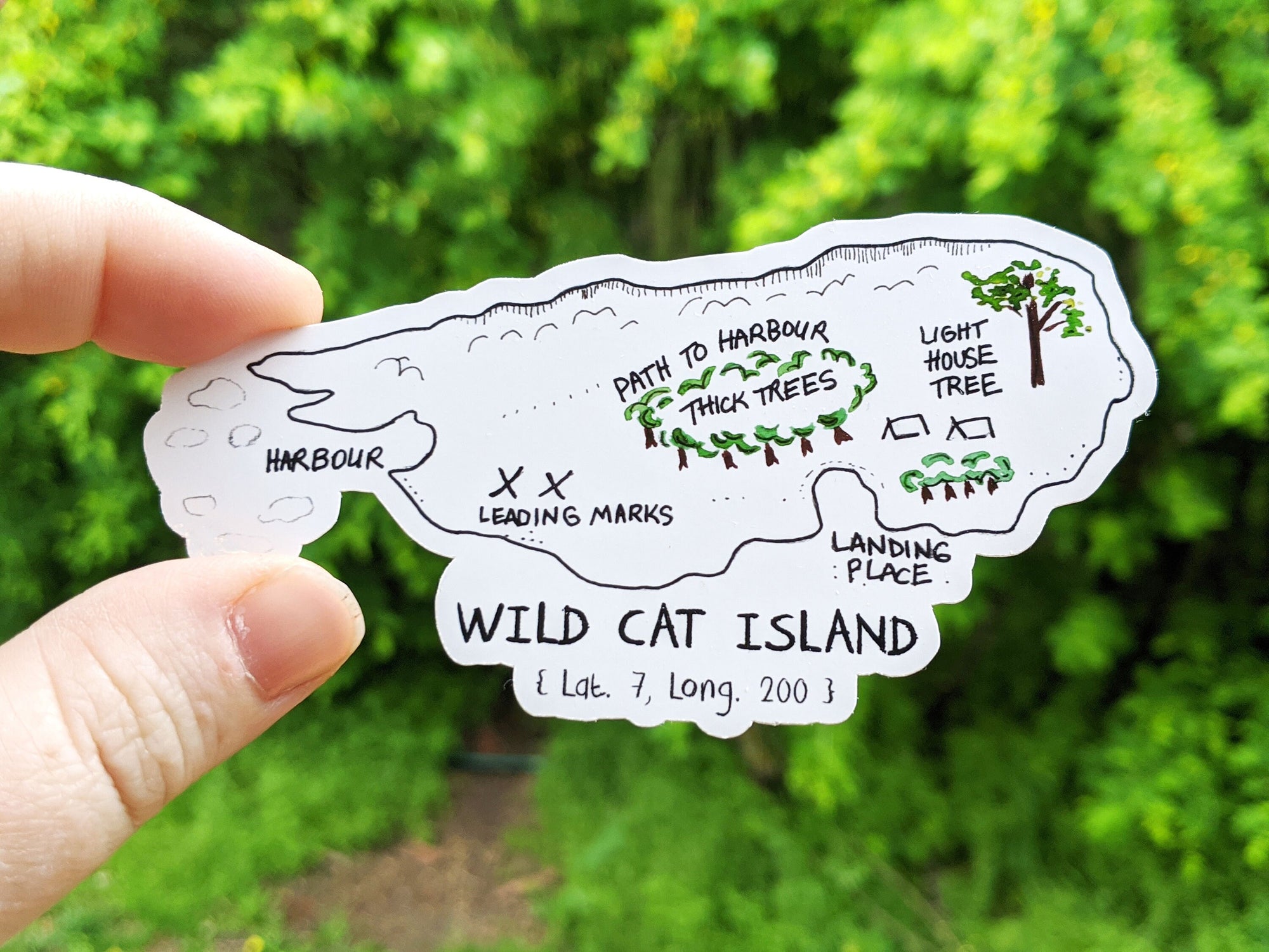 Wildcat Island from Swallows and Amazons Sticker