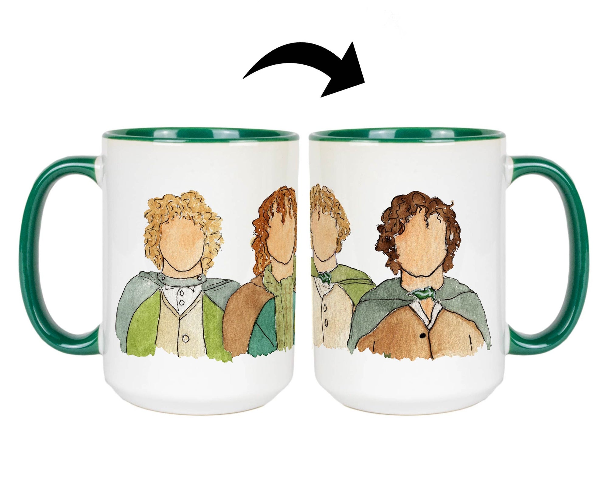 Four Hobbits Coffee Mug