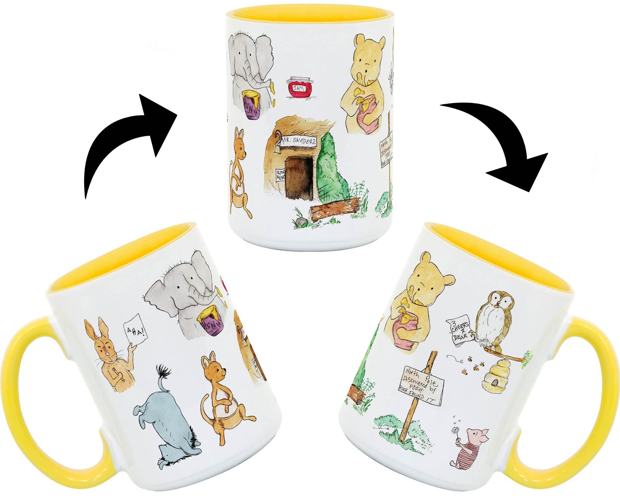 Classic Winnie-The-Pooh Collage Coffee Mug