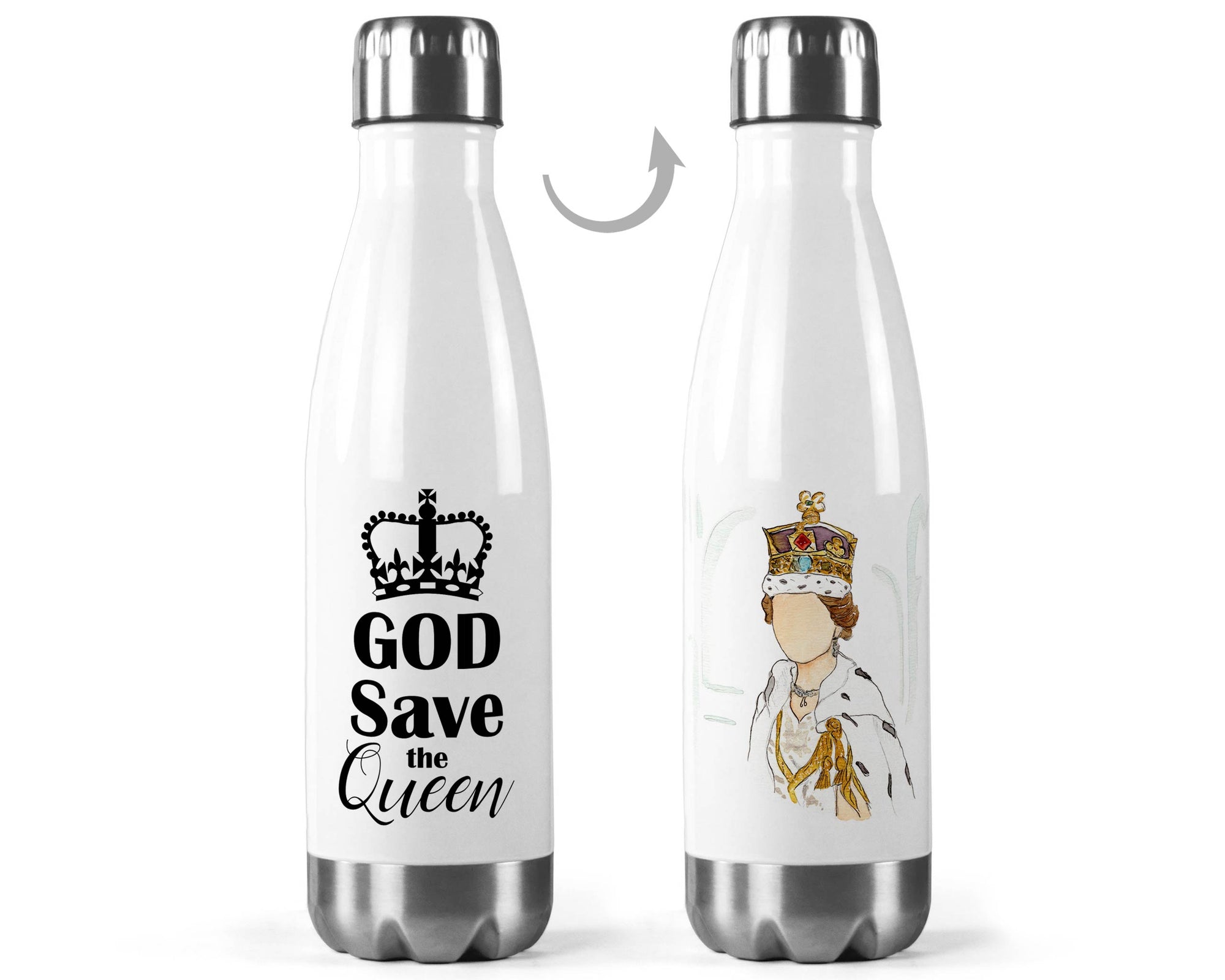 God Save The Queen Water Bottle