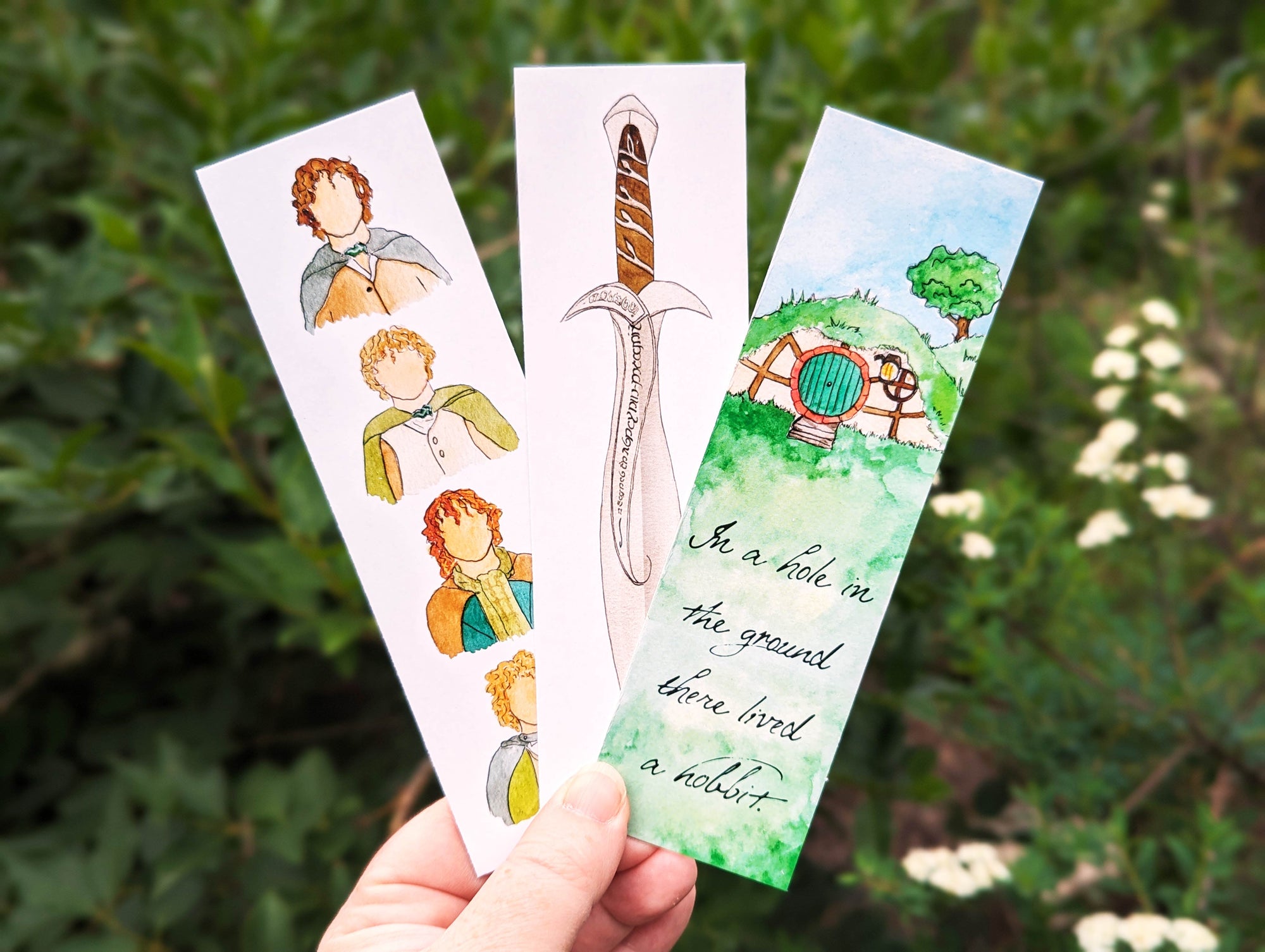The Lord Of The Rings Set of 3 Bookmarks (Hobbits)