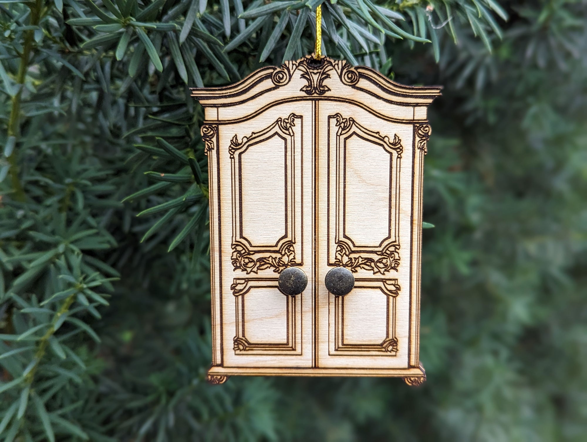 Chronicles of Narnia Wardrobe / Lamp Post 2-Sided Christmas Ornament