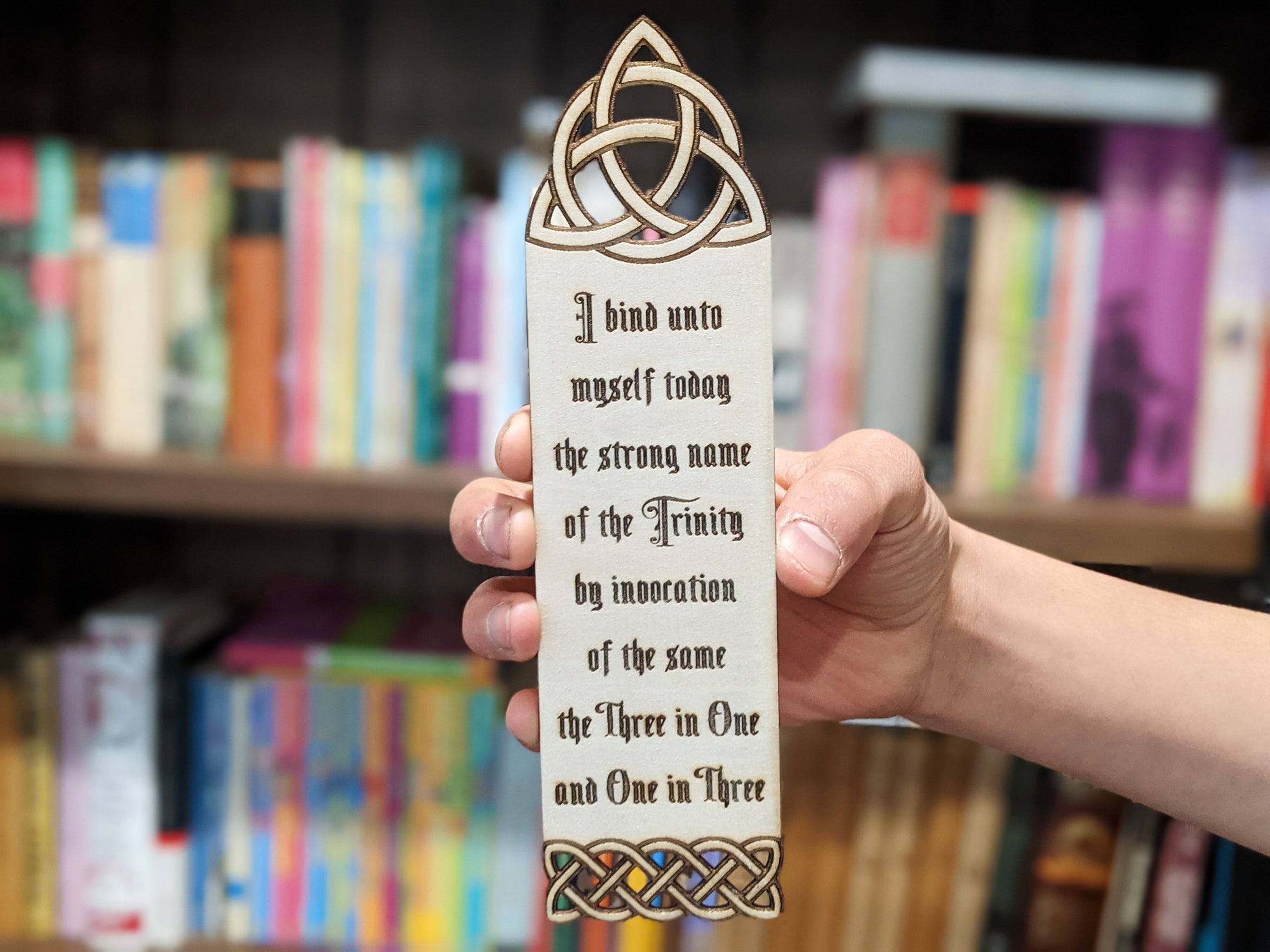 St. Patrick's Breastplate Wooden Bookmark