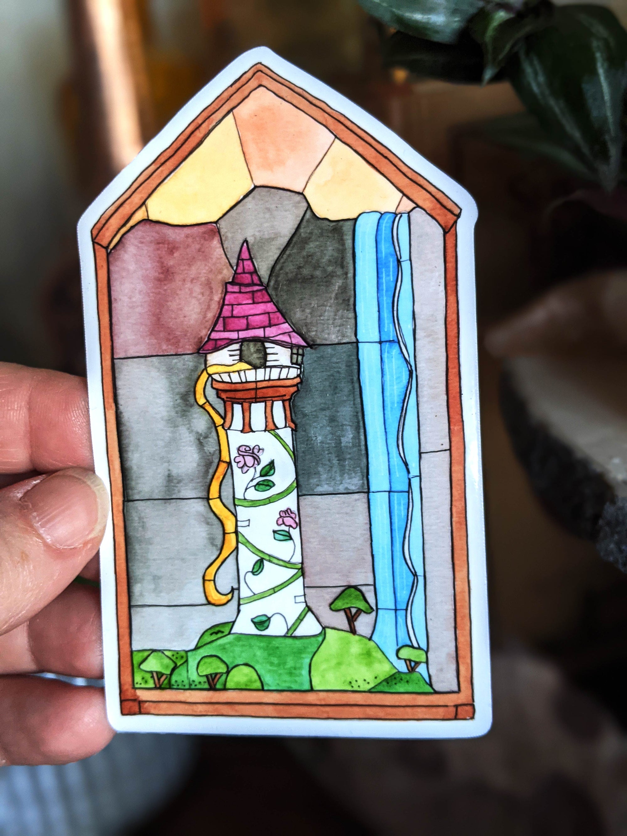Fairy-Tale Rapunzel's Tower Sticker