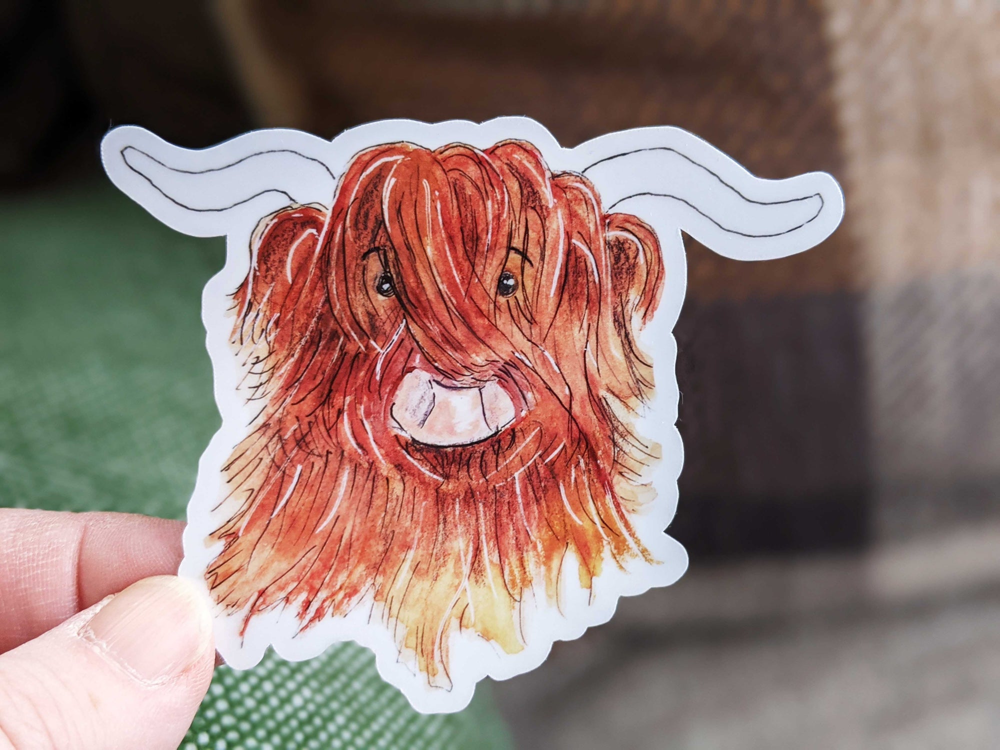 Highland Cattle Hairy Coo Sticker