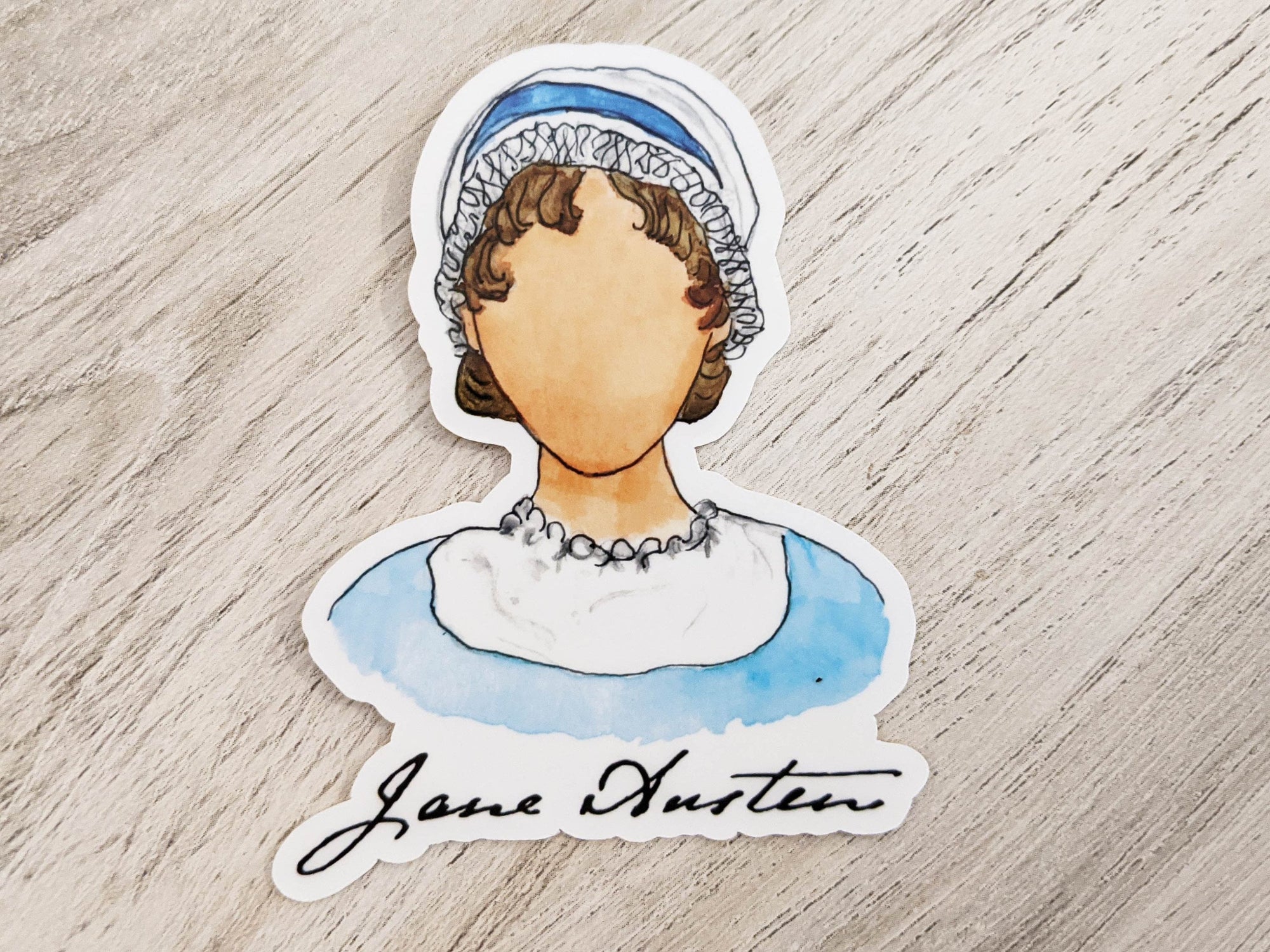Jane Austen Portrait Sticker