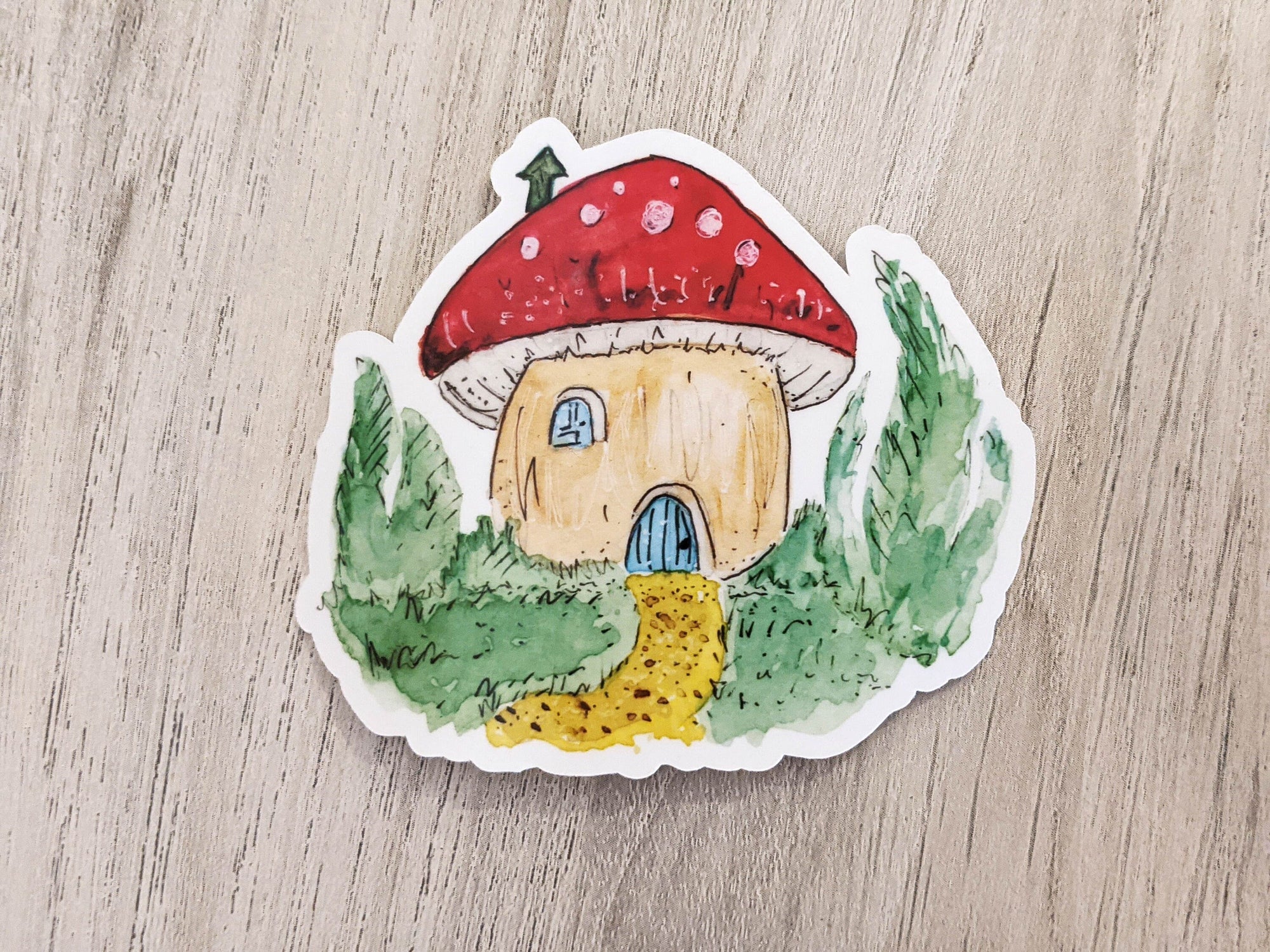 Mushroom Fairy House Sticker